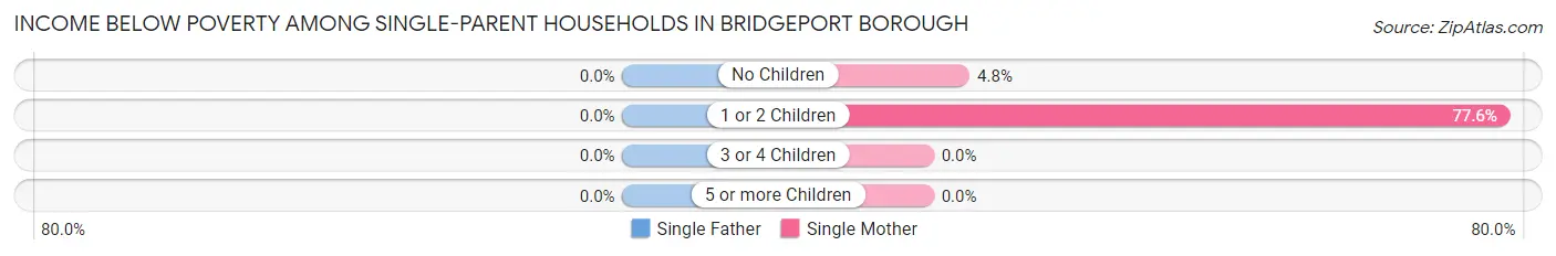 Income Below Poverty Among Single-Parent Households in Bridgeport borough