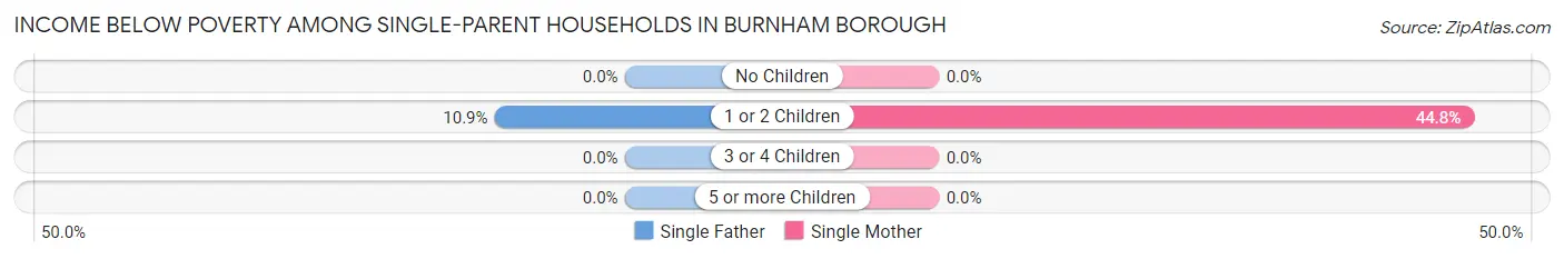 Income Below Poverty Among Single-Parent Households in Burnham borough