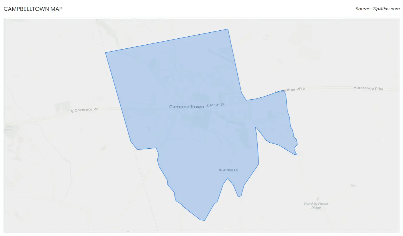 Campbelltown Map