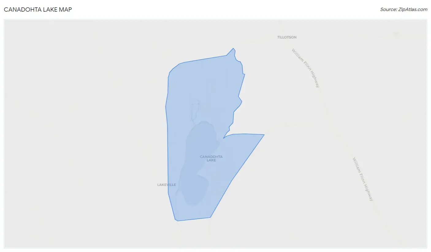 Canadohta Lake Map