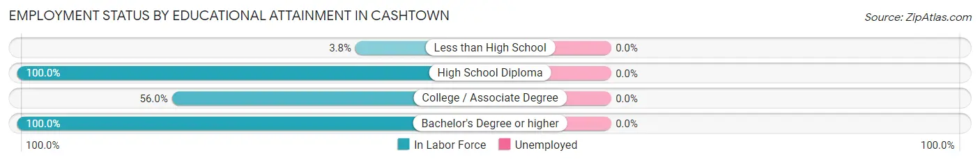 Employment Status by Educational Attainment in Cashtown