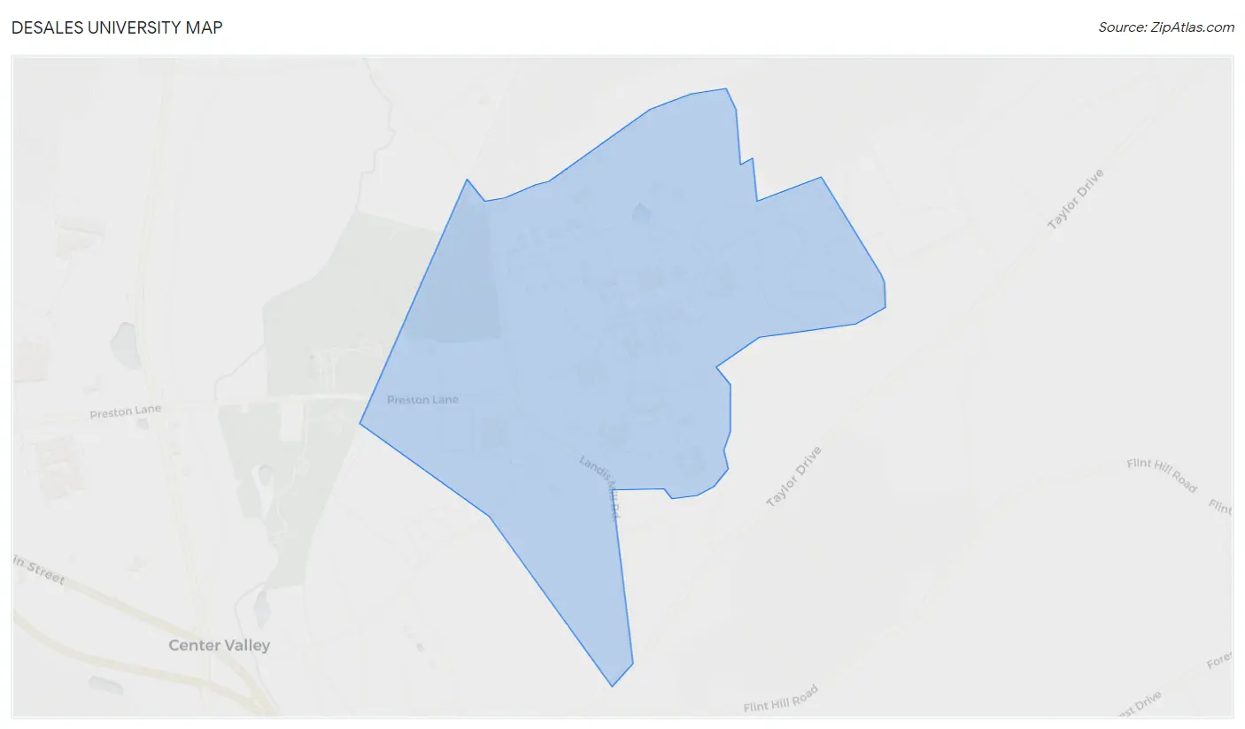 DeSales University Map