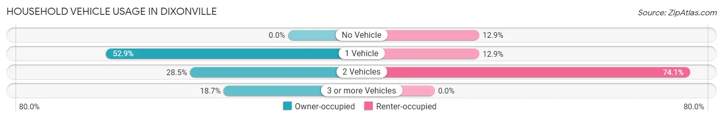 Household Vehicle Usage in Dixonville