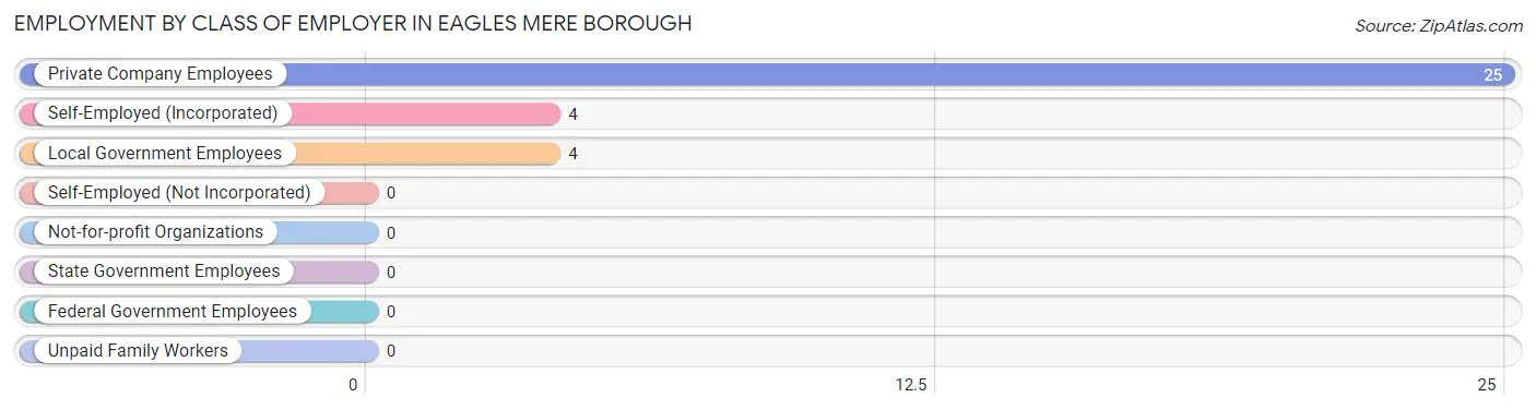 Employment by Class of Employer in Eagles Mere borough