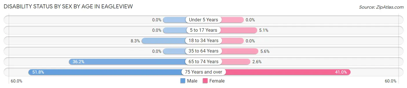 Disability Status by Sex by Age in Eagleview