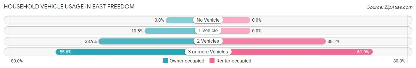 Household Vehicle Usage in East Freedom