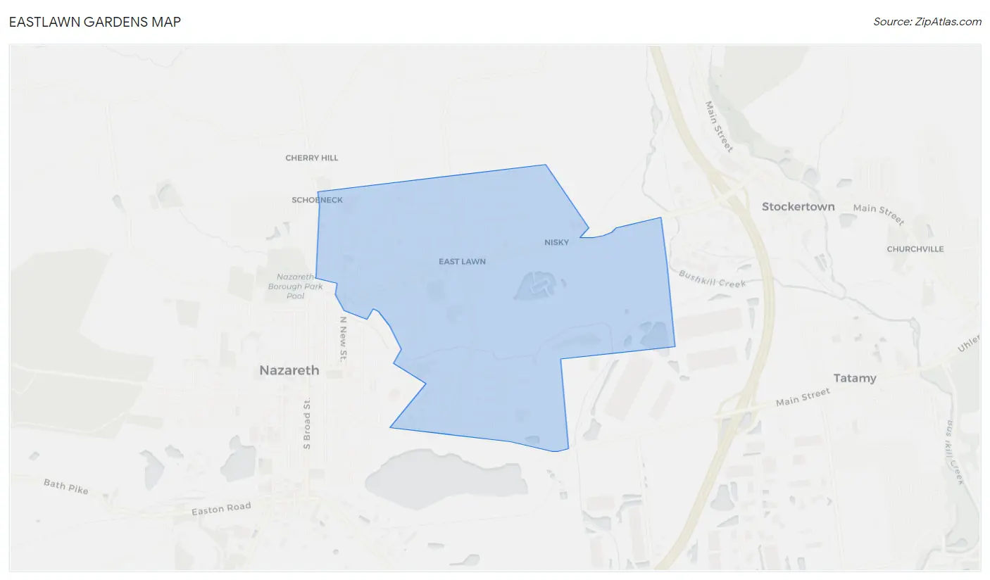 Eastlawn Gardens Map