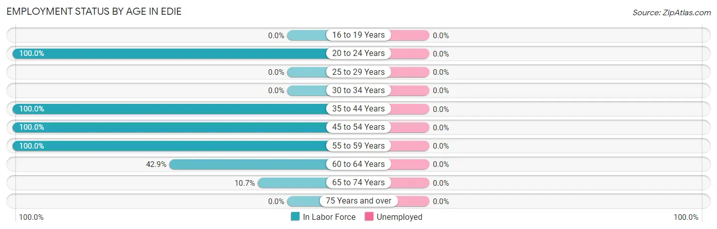 Employment Status by Age in Edie