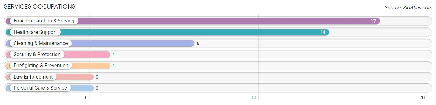 Services Occupations in Ernest borough