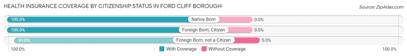 Health Insurance Coverage by Citizenship Status in Ford Cliff borough
