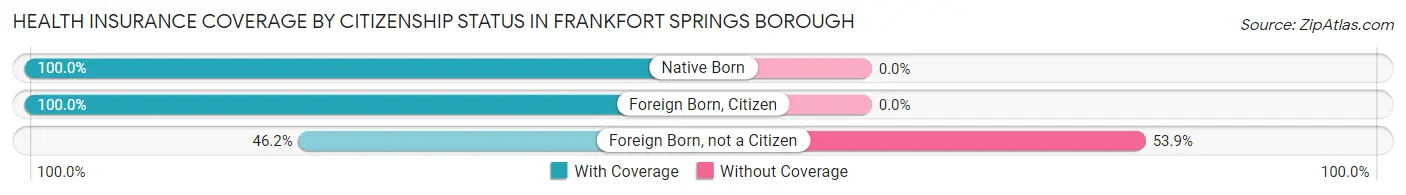 Health Insurance Coverage by Citizenship Status in Frankfort Springs borough