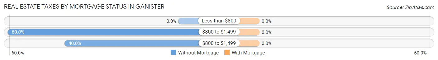 Real Estate Taxes by Mortgage Status in Ganister