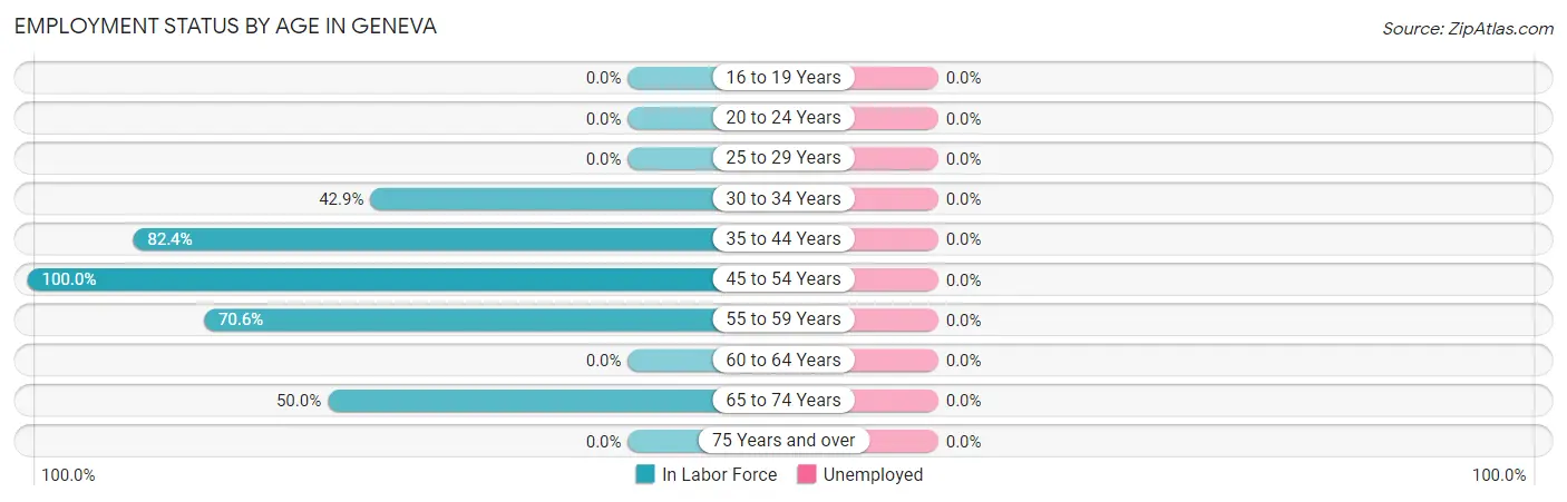 Employment Status by Age in Geneva