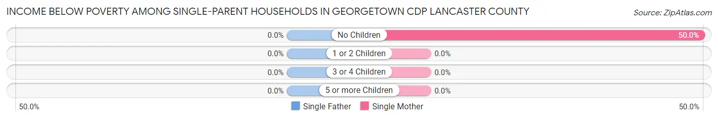 Income Below Poverty Among Single-Parent Households in Georgetown CDP Lancaster County
