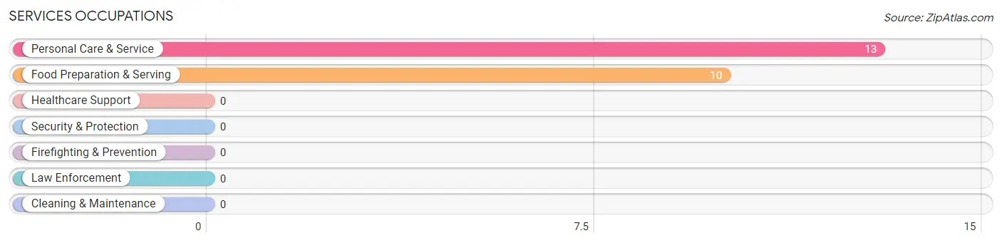 Services Occupations in Glenfield borough