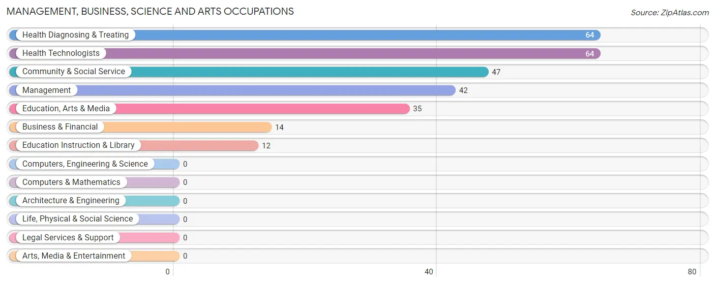 Management, Business, Science and Arts Occupations in Hampton