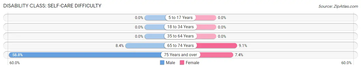 Disability in Hokendauqua: <span>Self-Care Difficulty</span>