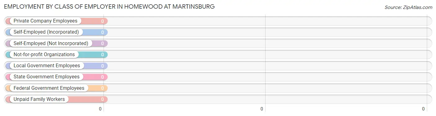 Employment by Class of Employer in Homewood at Martinsburg