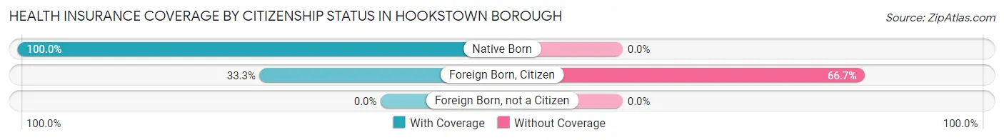 Health Insurance Coverage by Citizenship Status in Hookstown borough