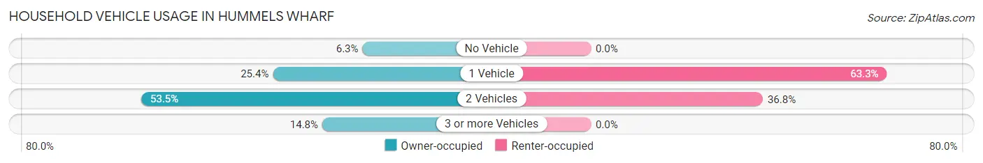 Household Vehicle Usage in Hummels Wharf