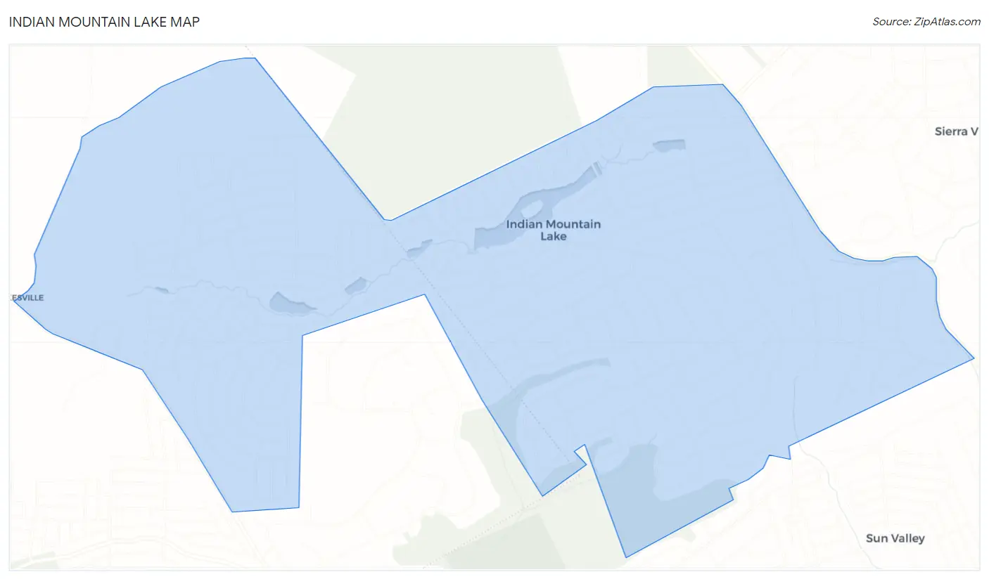 Indian Mountain Lake Map