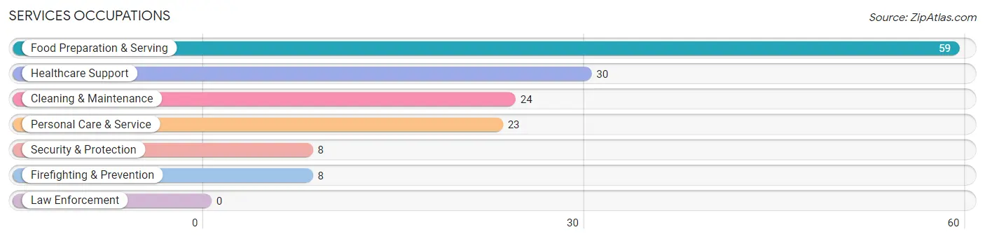 Services Occupations in Industry borough