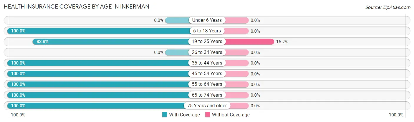 Health Insurance Coverage by Age in Inkerman