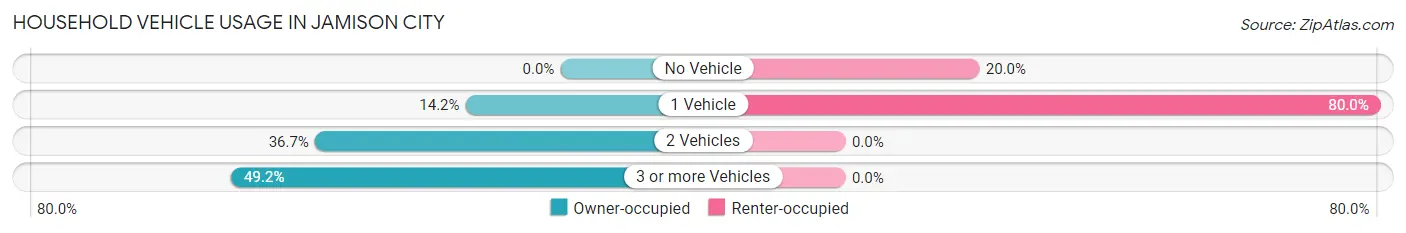 Household Vehicle Usage in Jamison City