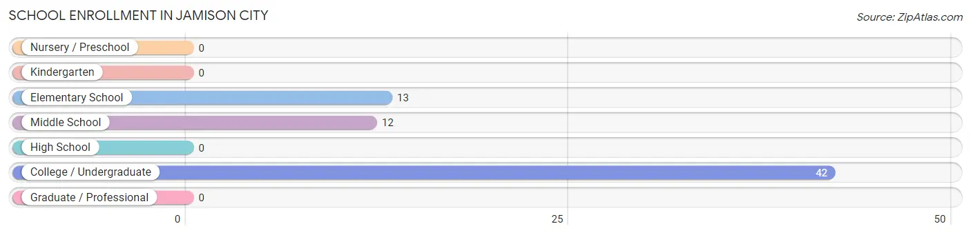 School Enrollment in Jamison City