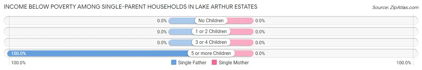 Income Below Poverty Among Single-Parent Households in Lake Arthur Estates