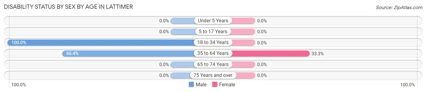 Disability Status by Sex by Age in Lattimer