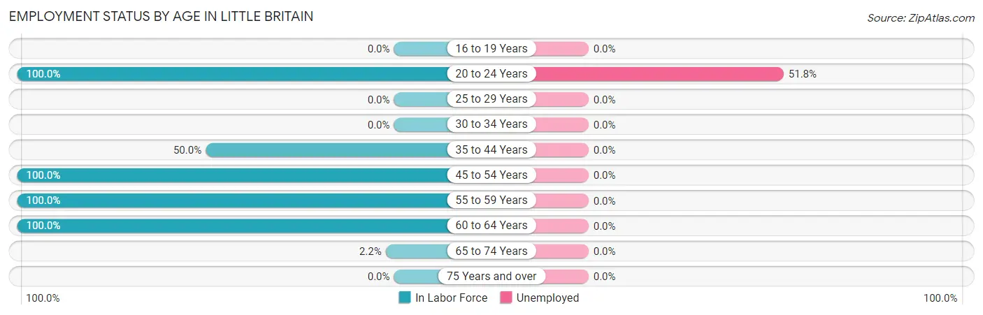 Employment Status by Age in Little Britain