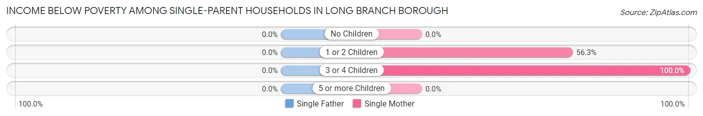 Income Below Poverty Among Single-Parent Households in Long Branch borough