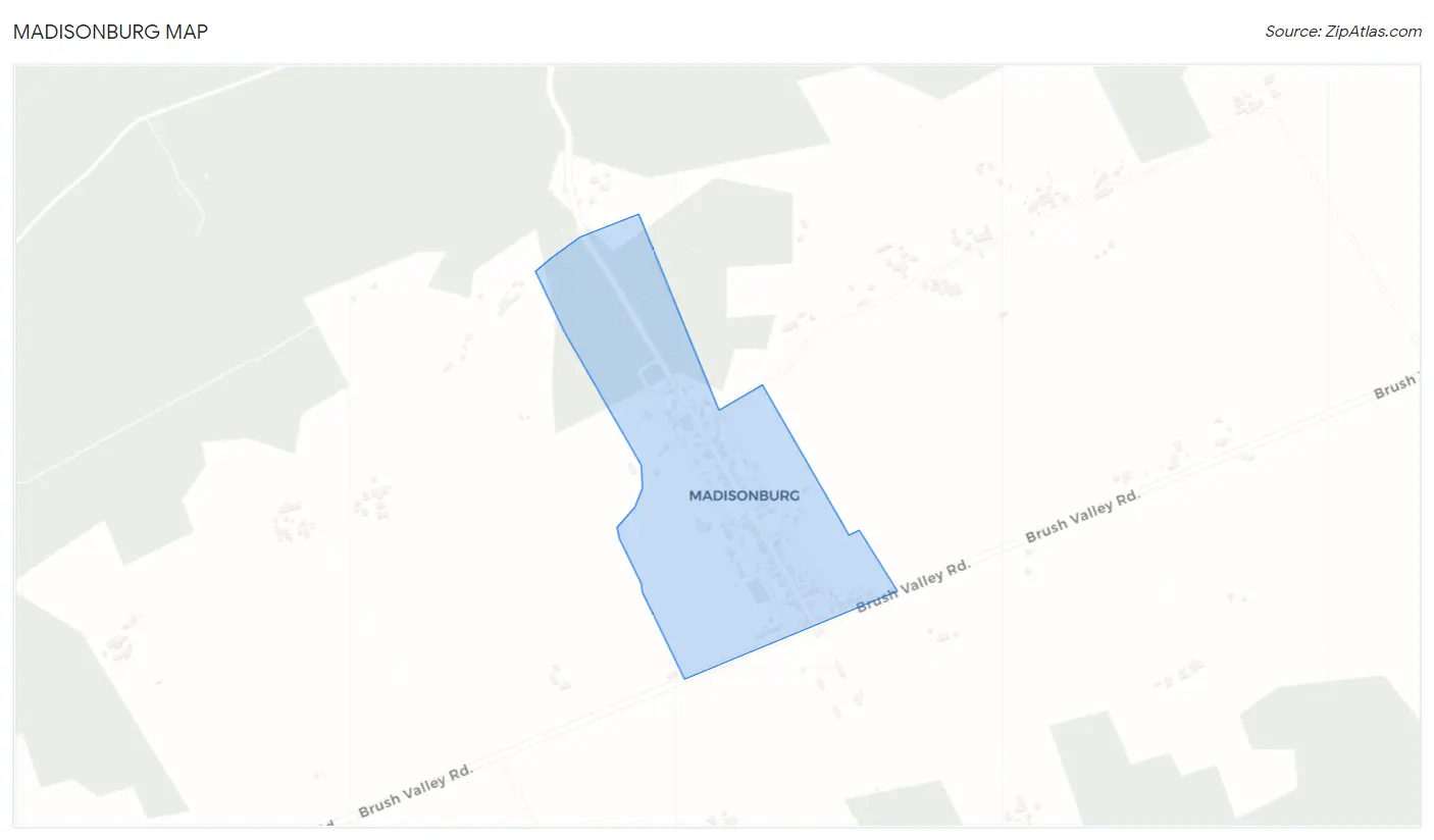 Madisonburg Map