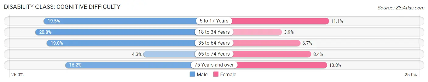 Disability in Mckeesport: <span>Cognitive Difficulty</span>