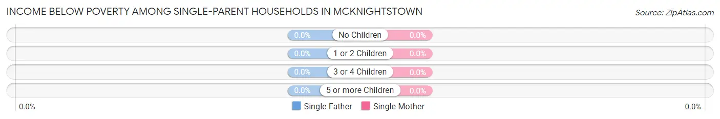 Income Below Poverty Among Single-Parent Households in McKnightstown