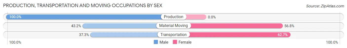 Production, Transportation and Moving Occupations by Sex in McMurray