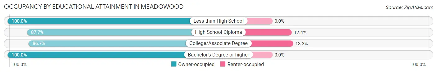 Occupancy by Educational Attainment in Meadowood