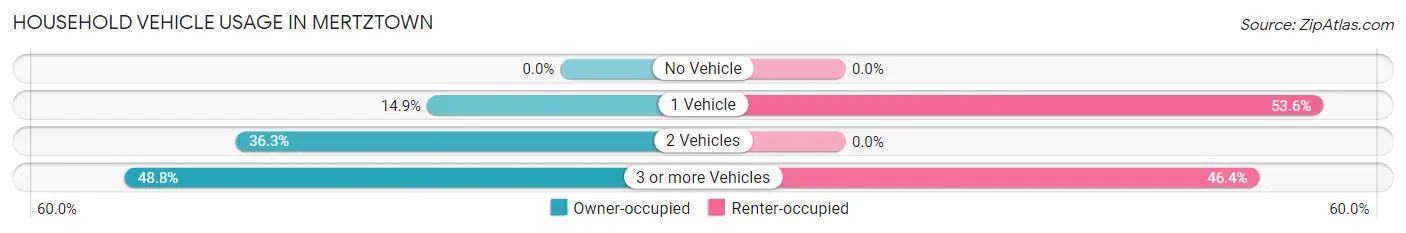 Household Vehicle Usage in Mertztown