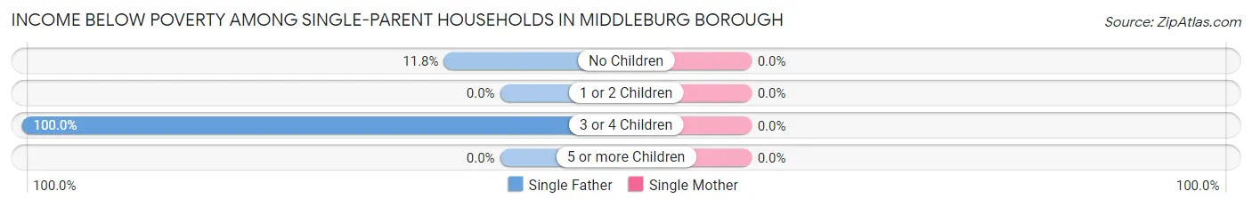 Income Below Poverty Among Single-Parent Households in Middleburg borough