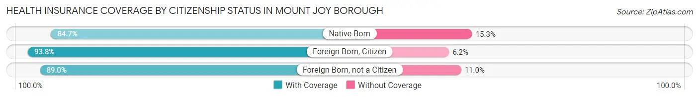Health Insurance Coverage by Citizenship Status in Mount Joy borough