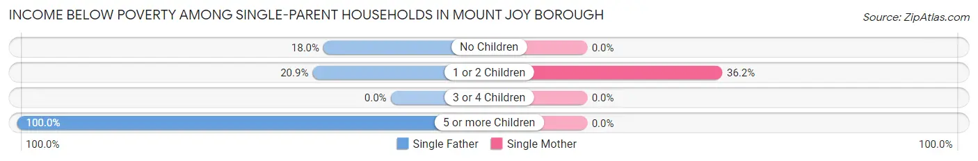 Income Below Poverty Among Single-Parent Households in Mount Joy borough