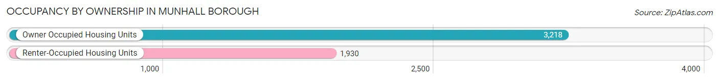 Occupancy by Ownership in Munhall borough