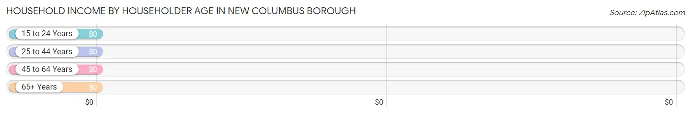 Household Income by Householder Age in New Columbus borough