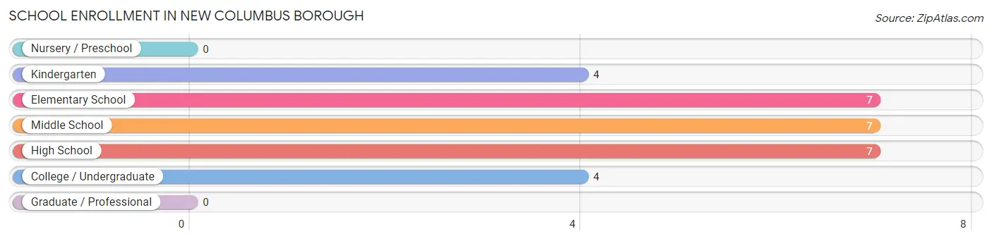 School Enrollment in New Columbus borough