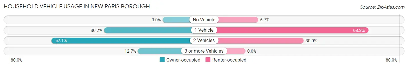 Household Vehicle Usage in New Paris borough