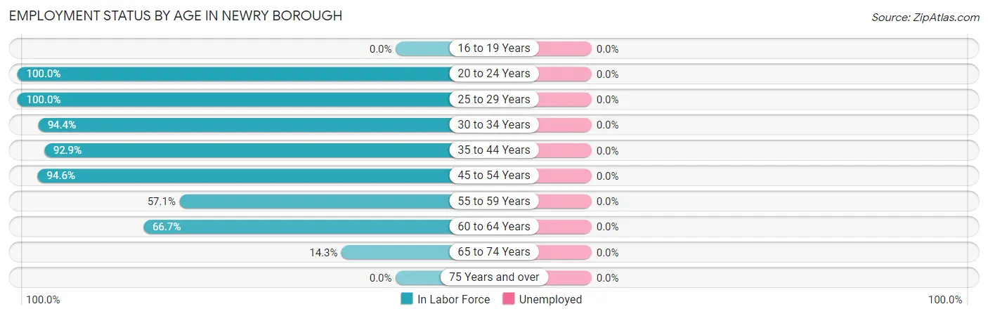 Employment Status by Age in Newry borough
