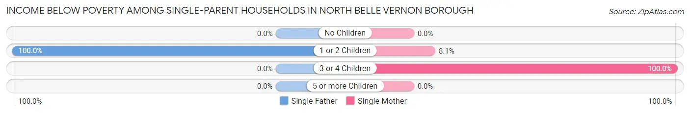 Income Below Poverty Among Single-Parent Households in North Belle Vernon borough