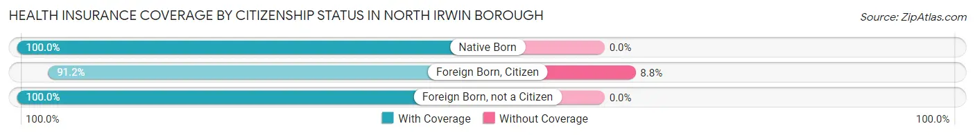 Health Insurance Coverage by Citizenship Status in North Irwin borough