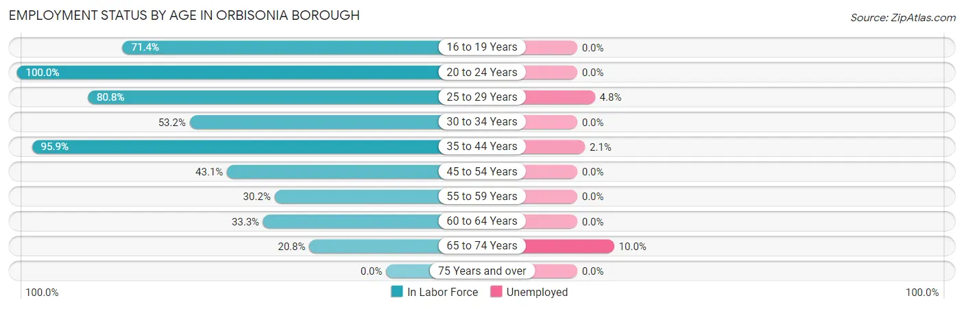 Employment Status by Age in Orbisonia borough